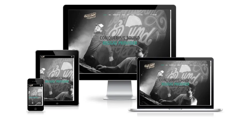 Réalisation site web CONQUERING SOUND