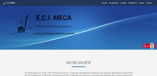 Découvrir la réalisation du site web pour ECI MECA