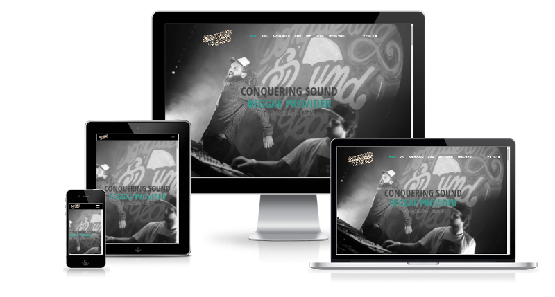 Création de site internet pour CONQUERING SOUND