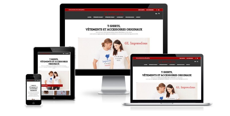 Cration de site internet pour GL IMPRESSIONS