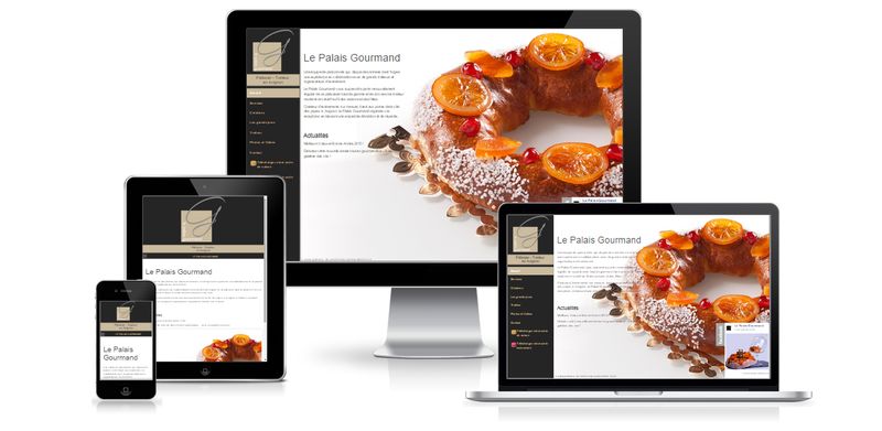 Cration de site internet pour LE PALAIS GOURMAND
