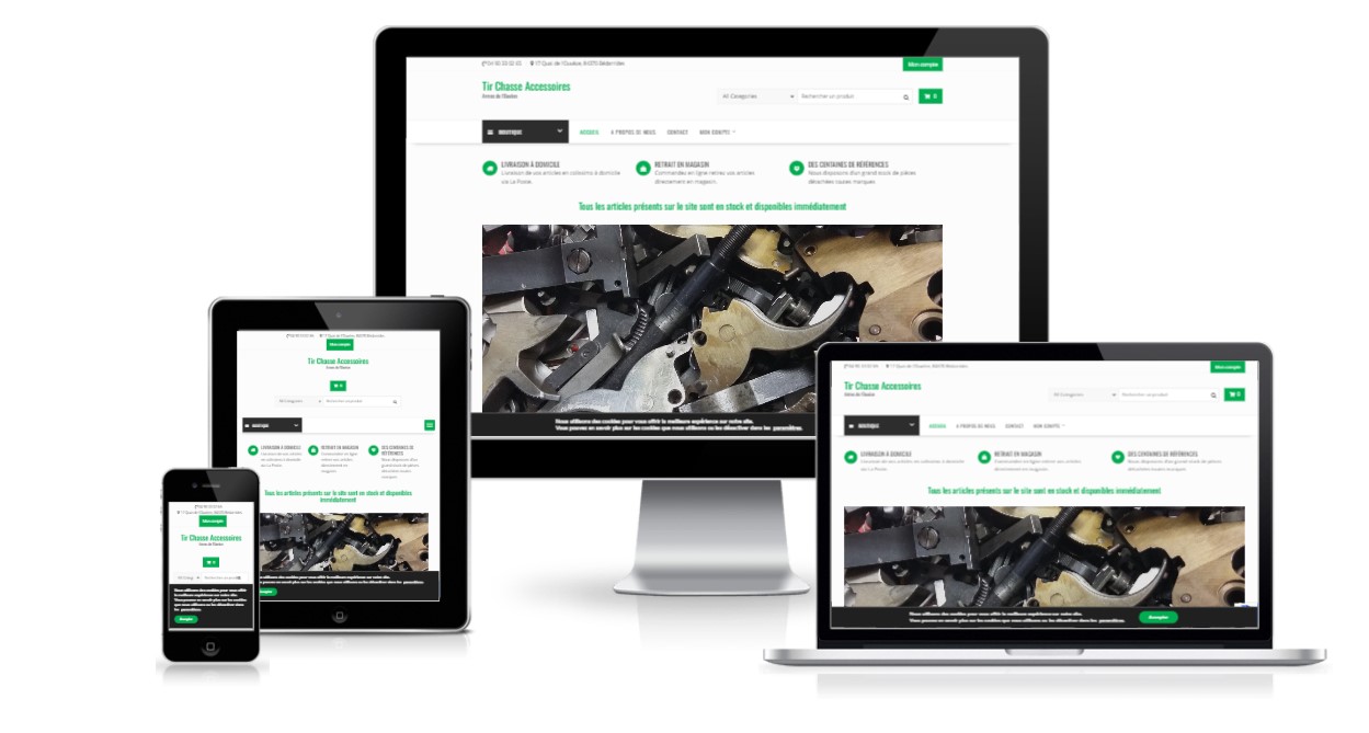 Création de site internet pour Armes de L'Ouvèze